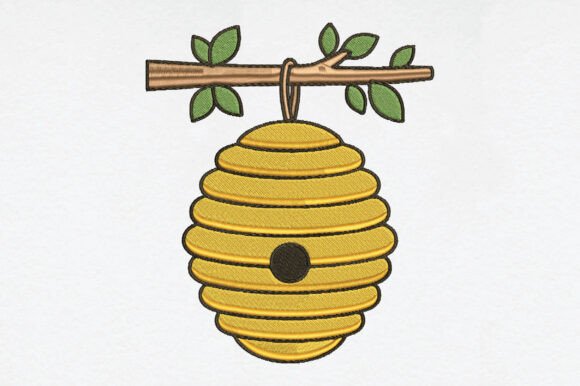 Beehive Embroidery: A Rustic Touch for Gifts
