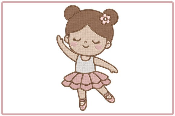 Cute Ballerina Girl Embroidery Design Review