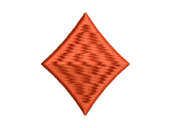 Diamond Playing Card Suit Embroidery Review