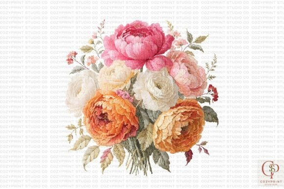 Faux Embroidery Flower PNG: A Designer Review