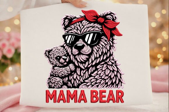 Faux Embroidery Mama Bear Mother's Day Review