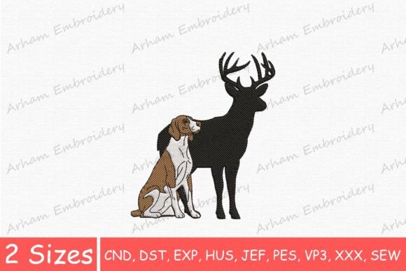 Hunting Dog and Deer Embroidery Design Review