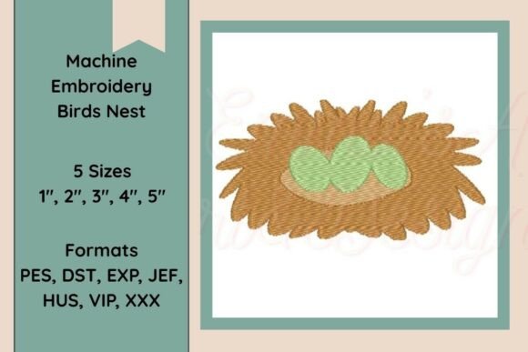 Machine Embroidery Bird’s Nest with Eggs Review