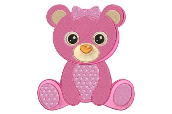 Pink Teddy Bear Embroidery Design Review